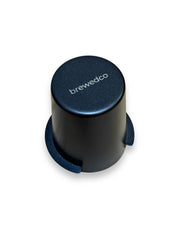 Brewedco Stainess steel coffee dosing cup and a brewedco coffee measuring cup