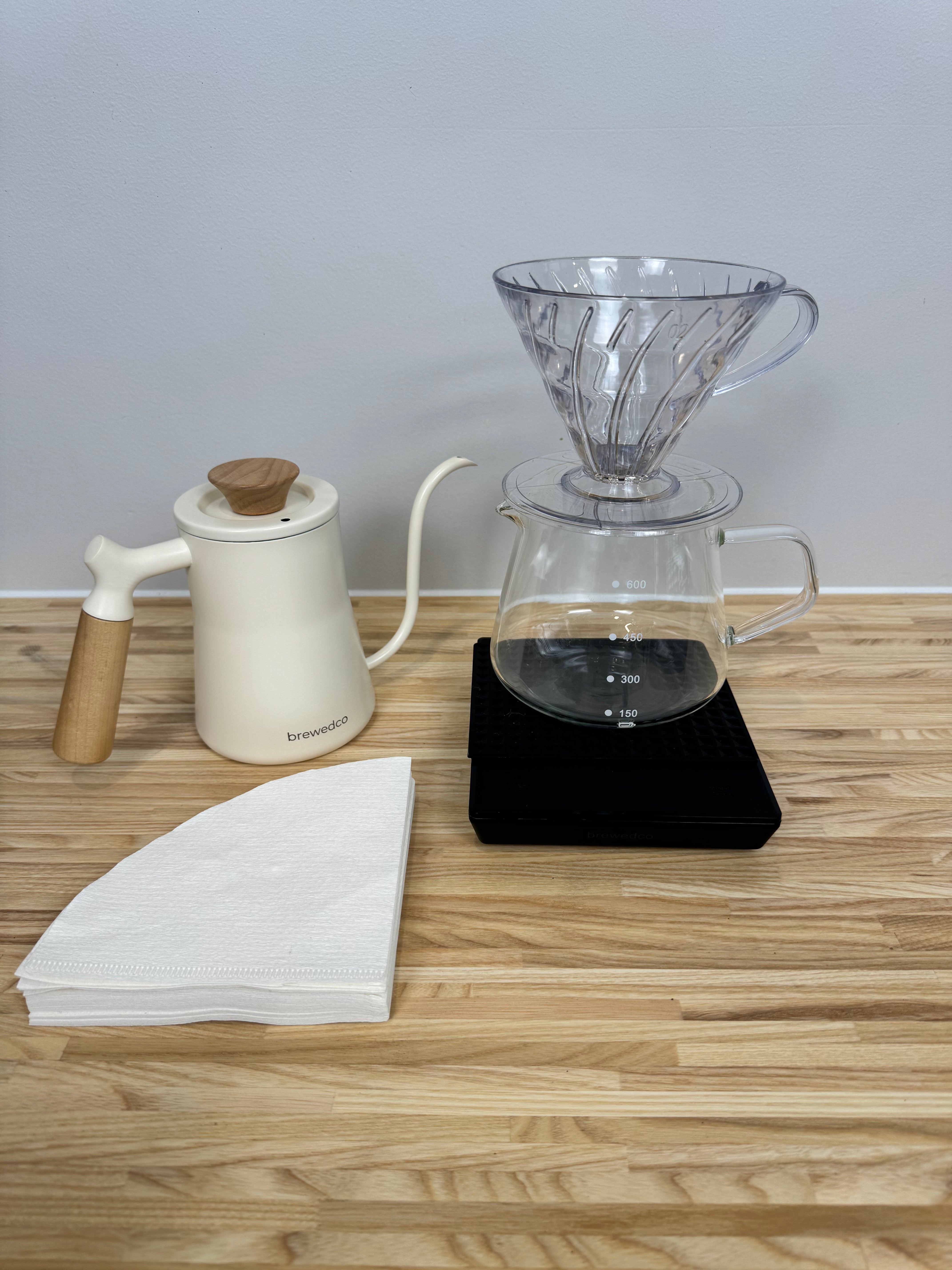 Brewedco Pour Over Starter Kit 2-4 Cup - Black